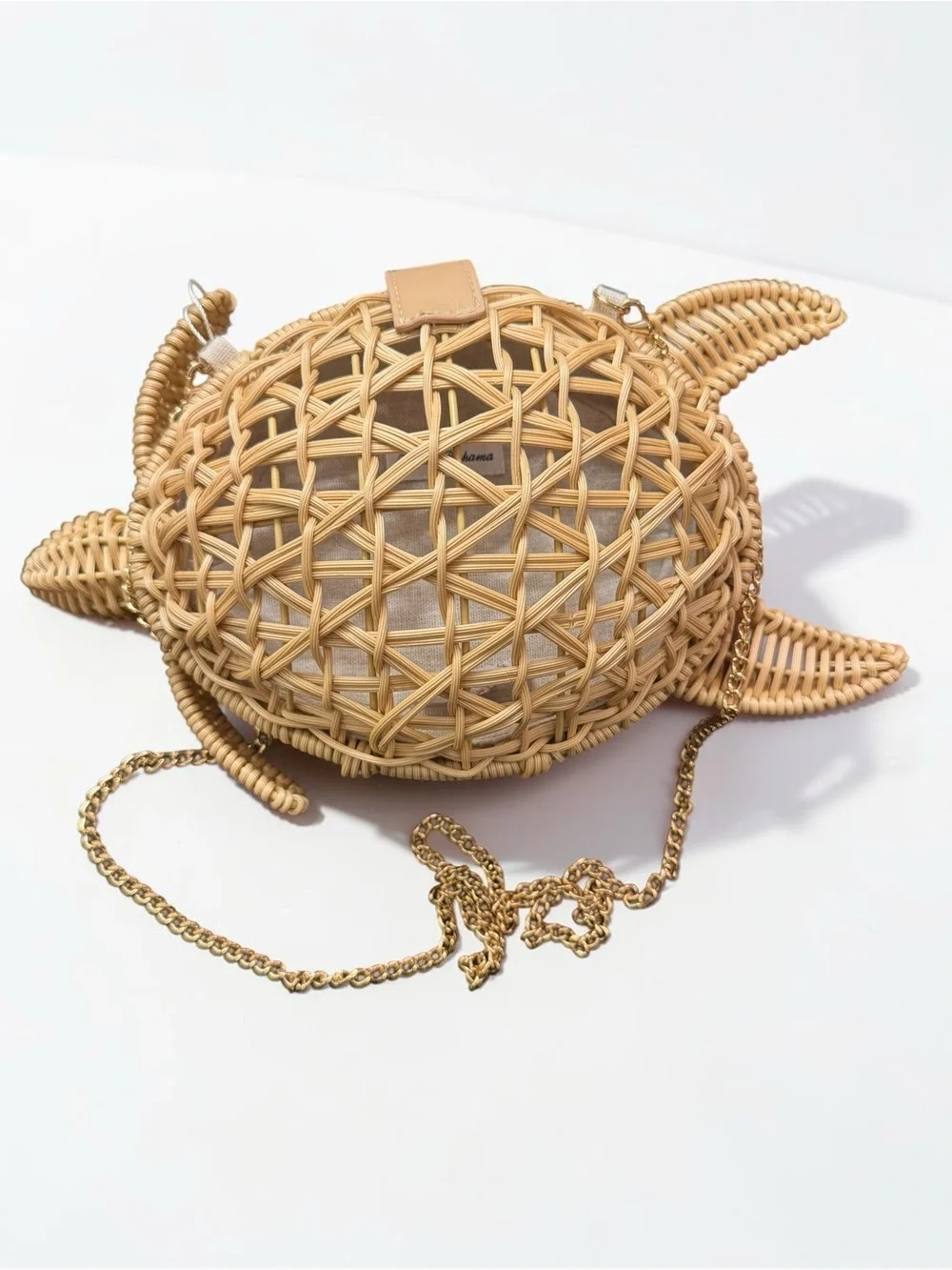 Tommy Bahama Woven Wicker Sea Turtle Purse Shoulder Bag Crossbody NWT